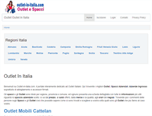 Tablet Screenshot of outlet-in-italia.com